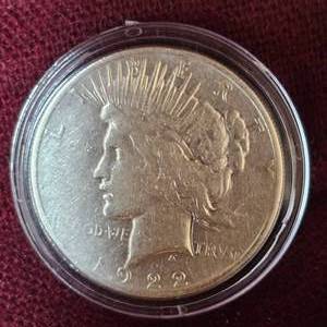 lot 66 image: 1922 Peace Dollar