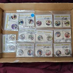 22-Elvis Gilded 50c Coins