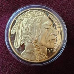 lot 81 image: 2011 Gold Guilded Big ChiefBuffalo $1