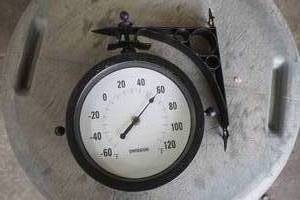 lot 42 image: Wall Clock & Thermometer