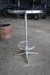 lot 71 image: Custom Chrome High-Top Table