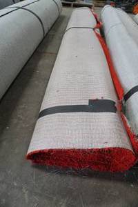 lot 19 image: Roll of Carpet (RED) 10 wide x 7 diameter