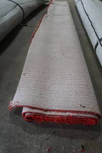 lot 23 image: Roll of Carpet (RED) 10 wide x 4 diameter