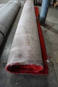lot 25 image: Roll of Carpet (RED) 10 wide x 10 diameter