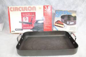 lot 35 image: Circulon 3.5 Qt Chefs Pan with Non-Stick and 9.5 Springform Cake Pan