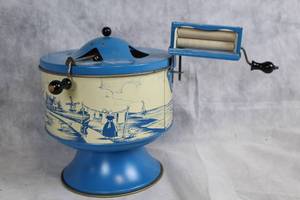 lot 40 image: Vintage Dutch Windmill Bread Dough Maker with Roller