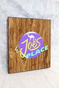 lot 84 image: Joes Place Dartboard Cabinet with Camel Darts and Instructions