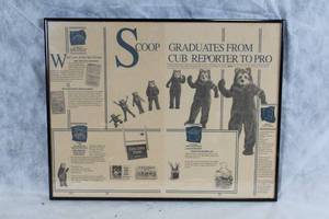 lot 85Y image: Framed Star Tribune Scoop Graduates Vintage Newspaper Display