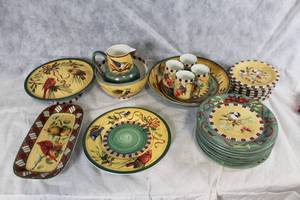lot 98 image: Lenox Winter Greetings Everyday Dinnerware Set with Cardinal Design