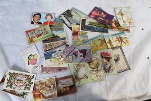 lot 108 image: Collection of Vintage Postcards Featuring Various Themes