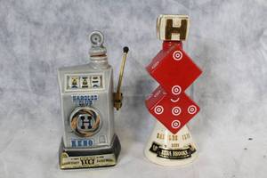 lot 109 image: Harolds Club Reno Collectible Decanters with Dice Motif