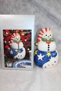 lot 158Y image: Noritake Mr. Snowman Cookie Jar with Box