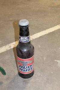 lot 180 image: Bud Light Beer Bottle-Shaped Coin Bank