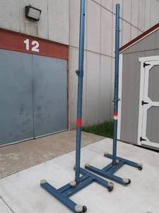 lot 13 image: 2 AMERICAN AMFF BADMINTON  NET POSTS