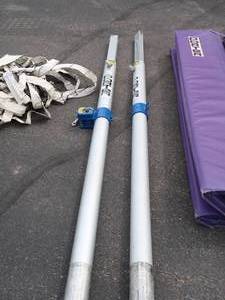 lot 23 image: FULL VOLLEYBALL NET & STANDARDS SYSTEM