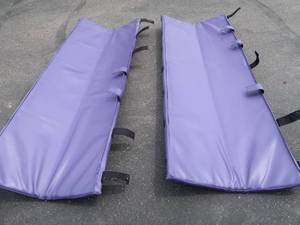 lot 46 image: 2 BISON PURPLE POLE PADS