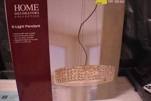 lot 13 image: 6 Light Pendant