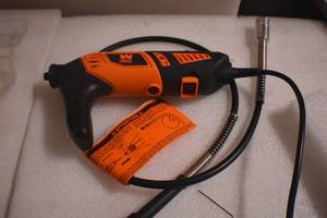lot 47 image: WEN 23190 1.3-Amp Variable Speed Steady-Grip Rotary Tool with  Accessories, Flex Shaft, No Case