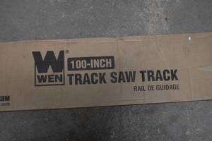 lot 58 image: WEN CT9502 100-Inch Track Saw Track Guide Rail and Adapters