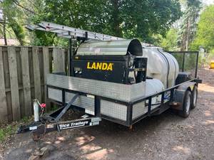 Commerical Pressure Washer Trailer Setup