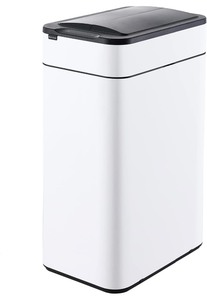 lot 181 image: 16 Gallon Assembly Touchless Motion Sensor Rectangular Trash Can with Lid