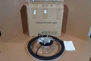 lot 95 image: 20 Low Profile Ceiling Fan with Light