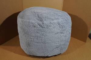 lot 168 image: Large Plush Ottoman - 20x18x18
