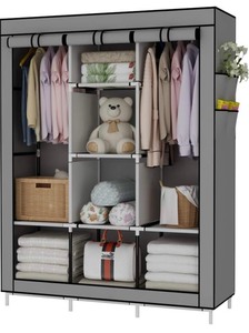 lot 139 image: Portable Wardrobe Closet Clothing Rack
