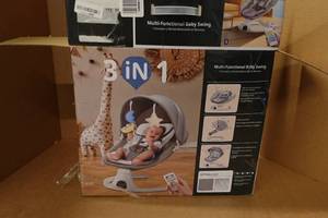 lot 47 image: 3-In-1 Multi-Functional Baby Swing