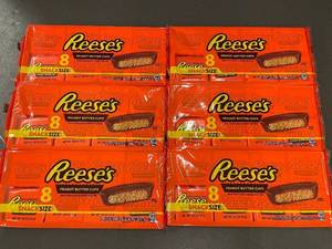 lot 9 image: IA 2 - 6 Packs of Reeses Peanut Butter Cups Snack Size, Total 48 Pieces