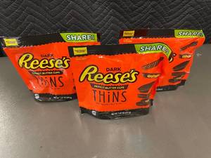 lot 36 image: IL 2 - Set of 3 Packs Reeses Dark Peanut Butter Cups Thins