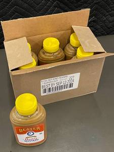 lot 39 image: AZ 3 - 6-Pack Beaver Brand Honey Mustard Bottles 13 oz Each