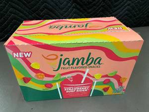 lot 40 image: TROL - Jamba Strawberry Surf Rider Fruit Flavored Snacks - 12 Pouches