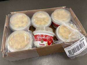 lot 41 image: TROL - Set of 6 Campbells Tomato Soup and Goldfish Crackers 7.35 oz Bowls