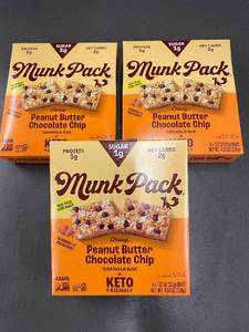lot 45 image: HI 5 - Munk Pack Chewy Peanut Butter Chocolate Chip Granola Bars - Pack of 12
