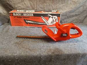 lot 41 image: Black & Decker 17 Hedge Trimmer TR1700 with Original Box