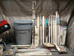 lot 51 image: Assortment of Window Blind and Curtain Rod Accessories