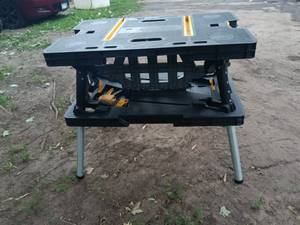 lot 64 image: Portable Folding Workbench with Adjustable Legs