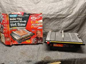 lot 69 image: Plasplugs Master Tiler Diamond Wheel 7 Wet Saw
