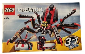 lot 101 image: LEGO Creator 4994 Fierce Creatures, Instruction Manual