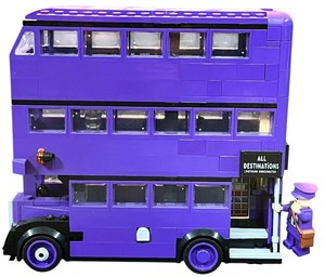 lot 045 image: LEGO Harry Potter Knight Bus and Minifigure  Year 2019
