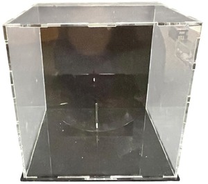 lot 027 image: Acrylic Display Case with Round Base Holder