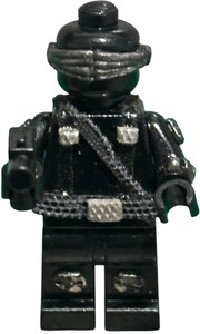 lot 062 image: Custom Printed Big Kid Brix Snake Eyes G.I. Joe MINIFIGURE