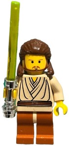 lot 139 image: LEGO Star Wars Qui-Gon Jinn MINIFIGURE SW0810  Year 2017