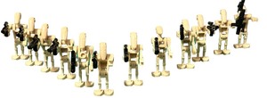 lot 192 image: LEGO Star Wars B1 Battle Droid MINIFIGURE with Weapons - Qty 12  Year 1999