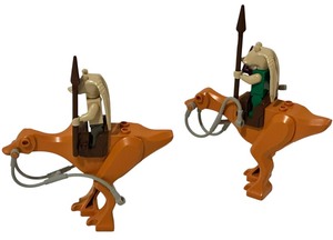 lot 199 image: LEGO Star Wars Gungan Patrol Sets - KAADU with Gungan Minifigures - Qty 2  Year 2000