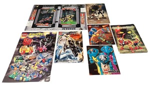 lot 110 image: Vintage LEGO Catalogs and Instruction Manuals - Qty 7  Bionicle, Racers, Technic, RoboRiders, Life on Mars