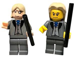 lot 177 image: Harry Potter Death Eater LUCIUS MALFOY MINIFIGURE LOT -Qty 2  Year 2010