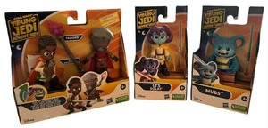 lot 243 image: Star Wars Young Jedi Adventures Action Figures - Qty 3