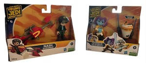 lot 241 image: Star Wars Young Jedi Adventures Action Figure Sets - Qty 2